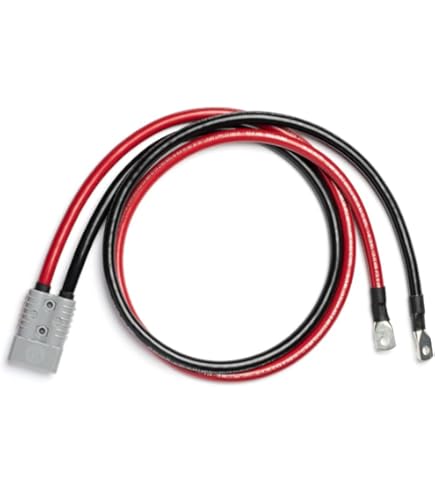 Connecteur Anderson SB50 50A - Câble 10 AWG, 0.6 M - Pour Solaire, éolien, Batteries - Connexion Rapide Sans Outil