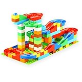 VERY100 ビーズコースター スロープトイ ビー玉転がし レゴブロック兼用 積み木 知育玩具 おもちゃ 子ども用 123pcs