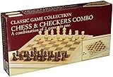 Deluxe Staunton Wood Chess And Checkers Set[並行輸入品]