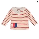 ベイビーチアー(babycheer) ねこ衿ボーダーTシャツ【アカ/80(004)】