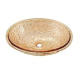 JSG Oceana 007-007-100 Undermount Bathroom Sink, Champagne Gold [並行輸入品]