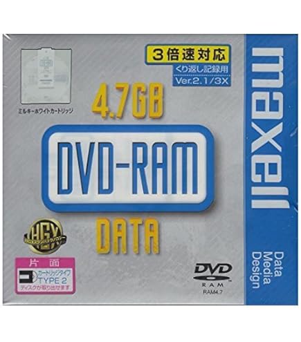 Amazon.co.jp: maxell 録画用 DVD-RAM 120分 3倍速対応 インクジェット