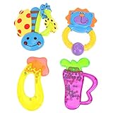 Domybest子供たちのガラガラ おもちゃのガラガラ カラーランダム配信 3歳以上に適して かわいい 注目を集める 意識を養う