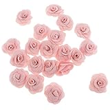 SM SunniMix 高品質　美しい　人工ローズフラワーヘッド　シルク　20個　DIY　工芸品　結婚式　装飾花　多色選べる　 - ライトピンク