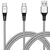 GoodsLand 【 2本 セット 】 最大 2.4A USB to Type-C 急速充電 ケーブル 充電 タイプC typec 【 シルバー 1.2m 2本 】 GD-TYPC-2SET-SV-1X1