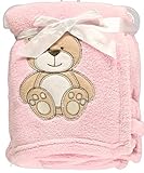 Snugly Baby Teddy Bear Dream Plush Blanket (Pink) by Snugly Baby