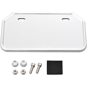 デイトナ バイク用 ナンバープレートホルダー シルバー アルミ製 M (原付用山型) 77048