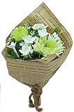 エルアーツ 造花 ガーベラミックスブーケ 全長20cm・花径3~7cm グリーン E3657-11