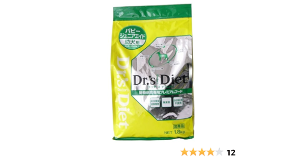 Amazon ドクターズダイエット Dr S Diet 療法食 パピージュニアエイド 幼犬用 1 8kg ドクターズダイエット Dr S Diet ドッグフード 通販