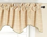 High QualityTyler Lined Scalloped Valance with Cording, Spring, 50 by 17-Inch