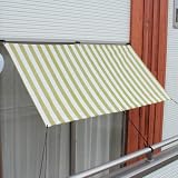 マルシェ サンシェード 遮熱タイプ Sサイズ 巾180x丈90cm ストライプグリーン
