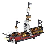 EZ LIFE コルセア海賊船のビルディングブロック，コルセア3Dパズル， DIY知育玩具,ミニブロック,親子ゲームのビルディングブロック子供の教育用おもちゃ,レゴ式積み木 ブロック，780pcs [