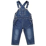 ZOEREA(ゾエレア) キッズオーバーオール　ベビーサロペット　デニムサロペット子供　女の子　男の子ジーンズ　ベビー長ズボン　春秋冬　赤ちゃんズボン 下着　ネイビーブルー　120