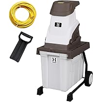Amazon | HAIGE(ハイガー) 電動 ガーデンシュレッダー 粉砕機 ウッド