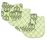 Trend Lab Trend Lab Vintage Bib Set, Green/Black, 4 Count by Trend Lab [並行輸入品]