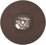 Walter Ripcut High Performance Cutoff Wheel, Type 1, Round Hole, Aluminum Oxide, 20 Diameter, 3/16 T