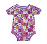USC Trojans幼児サイズ9ヶ月Onesieチームロゴクリーパー – ピンク