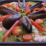 パエリアセット (ムール貝250ｇ、エビ6尾、ケンサキイカ１ぱい、国産レモン１個)