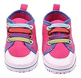 (ビグッド)Bigood 可愛い ベビーシューズ スニーカー 男の子 軽量 ファーストシューズ 赤ちゃん 靴 キャンバスシューズ 女の子 ルームシューズ 出産祝い 歩行靴 カジュアル ローズ色 13c