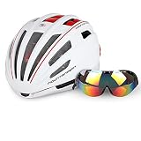 （Mountainpeak ）自転車ヘルメットサイクリング ヘルメット男女兼用　 スポーツ ヘルメット ジュニアヘルメット マウンテンバイク クロスバイク 通気　安全　スタイリッシュ WU089[白0