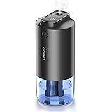 加湿器 卓上 小型 超音波加湿器 【抗菌鋼板&デジタル残量表示】 USB充電式 コードレス加湿器 2600mahバッテリー内蔵 静音 卓上加湿器 除菌 アロマ対応 20時間加湿 7色LEDライト 空気清浄機 空焚き防止 ポータブル加湿器 ミニ加湿器 