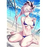 Amazon Kutao タペストリー Fate Grand Order フェイト グランド オーダー Fgo 宮本武蔵 水着 ポスター 掛ける絵 約60cmx90cm アニメ 萌えグッズ 通販