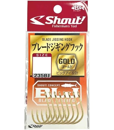 Amazon | シャウト! ブレードジギングスペアフック 369BG ゴールド M