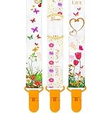 ** LIMITED PROMO ** Premium Pacifier Clip by KiddosArt, 2-Sided MOM'S LOVE YELLOW Art, Stunningly De