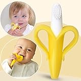 Environmentally Safe Baby Teether Teething Ring Banana Silicone Toothbrush