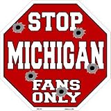 スマートブロンドMichiganファンのみメタルノベルティOctagon Stop Sign bs-319