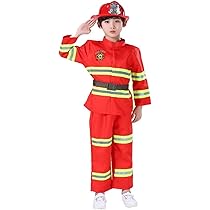 Amazon.co.jp: [SCGEHA] こども キッズ コスプレ衣装 消防士
