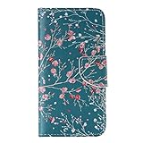 OMATENTI Apple iPhone 6 Plus/ iPhone 6S Plus ケース, 高級PUレザー ケース 手帳型 保護ケース カード収納ホルダー付き 横置きスタンド機能付き マグネッ