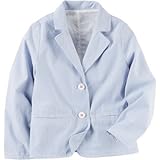 Carter's(カーターズ) ストライプ ポプリン ブレザー ブルー アウタージャケット 7歳【並行輸入】