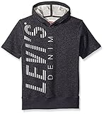 Levi's Big Boys' Short Sleeve Pullover Hoodie Charcoal Small [並行輸入品]