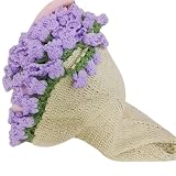 花の毛布用のかぎ針編みキット フラワー バラ/スズラン/ジャスミン かぎ針編み ブーケブランケット クラフト編みセット 手工芸品 リビングルーム 寝室 装飾 かぎ針編みスターターキット 記念日 誕生日 母の日 ギフト DIY (70CM,#4)