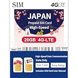 Mewfi SIM for Japan 91days 20GB 4G-LTE Data (No Voice/SMS) 3-in-1 Supports Tethering, Japan Local Support, No Activation No Contract 短期帰国・短期来日最適 日本 プリペイドSIM 20GB