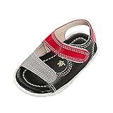 Tonsee ベビーシューズ 子供サンダル 女の子 男の子 ビーチサンダル マジックテープ付き カジュアル アウトドア 夏靴 スニーカー (20/内長 14.5CM, レッド)
