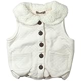 《H28年秋冬物》 nico hrat(ニコフラート) 製品洗い加工済み 表キルト天竺裏フリースベスト 110cm /OB NO.B-260973