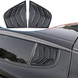 MUXEE ウィンドウルーバー サイドベント ウィンドウルーバー 2個 KIA Stinger 2018 2019 2020 2021 2022 2023 2024用、ABSプリントスポーツウィンドウ装飾カバー、外装トリムアクセサリー - カーボンファイバー。