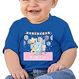 ユーモア 誕生日 動物 ハッピーバースデー子供服 ベビーTシャツ 半袖 男の子 女の子 クルーネック カジュアル