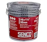 Senco 06A125P DuraSpin Number 6 by 1-1/4-Inch Drywall to Wood Collated Screw (1,000 per Box) [並行輸入品]