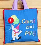 布絵本count and play かずあそび ピエロのカウント&プレイ 英語刺しゅう版