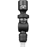 Saramonic SmartMic DI Mini iphone15/ipadマイク 無指向性 180°回転可 防振仕様 持ち運び便利 IOSデバイスに対応 など ホワイトノイズ低減 手軽に綺麗に集音 会議等/ライブ配信/会議録音/カラオケ/撮影/