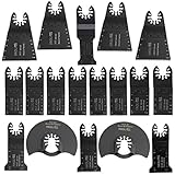 Fenteer 18本セット　振動鋸刃　マルチツール　カッター　パワーツール　互換性