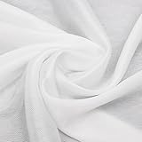 white sheer silk drapes panels hanging curtains backdrop home