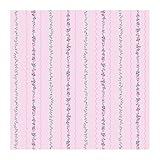 York Wallcoverings BT2790SMP Hello Kitty Stripe 8 X 10 Wallpaper Memo Sample, Cotton Candy Pink/Stra