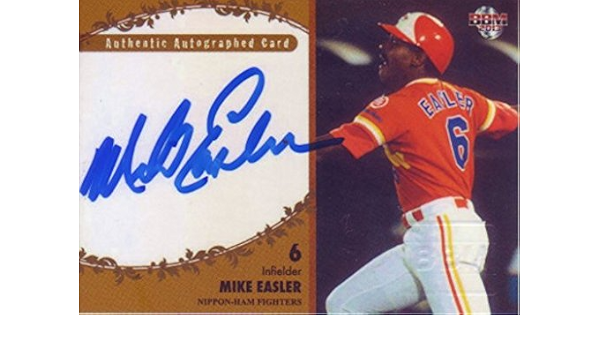 Amazon Co Jp m 北海道 日本ハム ファイターズ マイク イースラー 直筆 サイン カード 104枚限定 13 ベースボールマガジン社 スポーツ アウトドア