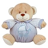 eBuyGB 10 " My First Baby Bear – Boy And Girl NurseryソフトStuffed Animal Plush With組み込みRattle 11" ブルー 