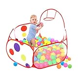 Pop Up Casa Mall通気子供用プールベビープール、おもちゃBall Pit Play Tent for Kids withファスナー付きストレージバッグ( 47 " 23.6 " 15 "