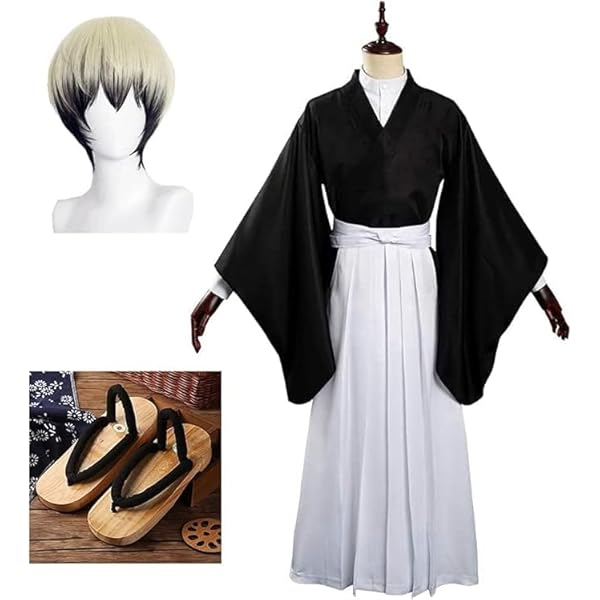 禪院直哉コスプレ　DozingCat コスプレ衣装 黒と白 ウィッグ付き　女L Amazon.co.jp: [DozingCat] 和服 禅院直哉 （ぜんいんなおやこ） 風
